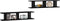 vidaXL - Wandschappen - 2 - st - 90x18x20 - cm - spaanplaat - hoogglans - zwart