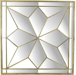 SVJ Home Decorations Spiegel - Ster motief - 84 x 3 x 84 cm - Goud