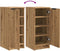 vidaXL - Schoenenkast - 29,5x35x70 - cm - bewerkt - hout - artisanaal - eikenkleur