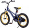 AMIGO Flip Jongensfiets 18 Inch - Kinderfiets voor 5 tot 7 Jaar - 105-120 cm - Blauw/Geel