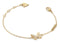 GUESS Armband Chrysalis Pave Butterfly Bracelet Yellow Gold Goudkleurig