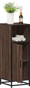 vidaXL - Badkamerkast - 35x37,5x100 - cm - bewerkt - hout - bruin - eikenkleur
