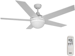 Plafondventilator met licht EDM 33988 Adriatico Wit 60 W