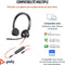 HP Poly Blackwire C3325-M - On Ear headset - Ruisonderdrukking en volumeregeling - Zwart