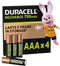 Duracell Recharge Plus AAA - Oplaadbare batterijen 750 mAh - 1000 keer opladen (4 stuks)