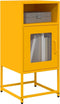 vidaXL - Nachtkastje - 36x39x78 - cm - koudgewalst - staal - mosterdgeel