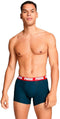 PUMA BASIC BOXER - Boxershorts Katoen Stretch - Donker Blauw / Grijs (2 stuks)