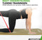 Tunturi NBR Yogamat - Fitnessmat Extra dik 15mm - Anti slip - Legergroen - Incl Draagtas en Trainingsapp