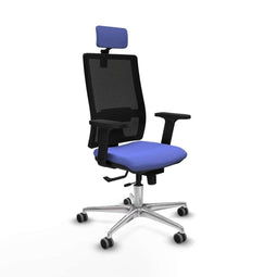 Horna Traslack Piqueras y Crespo 2D086G2 - Bureaustoel - Hoofdsteun Verstelbare Hoogte Lumbaalsteun - Licht Blauw