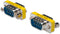 Assmann AK-610505-000-I - Gender Changer D-Sub9 M/M - Metalen behuizing - Blauw Geel Zilver