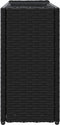 vidaXL - Plantenbak - met - 2 - potten - 90x20x40 - cm - poly - rattan - zwart