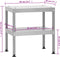 vidaXL BBQ-rookoven met tafel gegalvaniseerd staal
