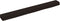 vidaXL - Wandschap - 100x10x6 - cm - behandeld - massief - eikenhout - donkerbruin