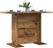 vidaXL - Eettafel - Oud - Hout - 110x60x75 - cm - Bewerkt - Hout
