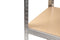Feel Furniture - Schroefloos Opslagrek - 5 lagen - 175 kg draagkracht - met 4 grijze boxen - Zilver