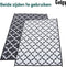 Gadgy Buitenkleed XL - 230x160 cm - Omkeerbaar - Weersbestendig - Zwart/Wit