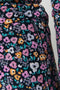 Colourful Rebel Mini Flower Flare Broek - Hoge taille - Stretch - Maat S
