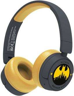 OTL Technologies Batman Gotham City - Draadloze Kinderkoptelefoon - 24 uur speeltijd - Geel Zwart