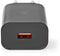 Nedis WCQC302ABK - USB-wandlader - Quick Charge 3.0 - Zwart