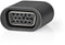 Nedis CCGP64850GY - USB-C naar VGA adapter - 1080p - Zwart