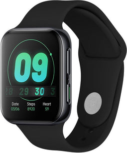 iMoshion Bandje Geschikt voor Oppo Watch 46 mm - iMoshion Siliconen bandje - Zwart