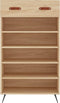 vidaXL - Schoenenkast - 60x35x105 - cm - bewerkt - hout - sonoma - eikenkleurig