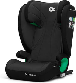 Kinderkraft JUNIOR FIX 2 I-SIZE - Autostoeltje - 100-150 cm - 15-36 kg - met Isofix - Afstelbare hoofdsteun - veiligheidssystemen- Diepe zitting - Eenvoudig te reinigen - Groep 2/3 - Tot 12 jaar - Zwart