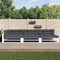 vidaXL - Palletkussens - 7 - st - stof - antracietkleurig