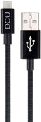 DCU Advance Tecnologic 30402050 - USB naar USB-C Kabel - Gevlochten 1m - Zwart