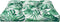 vidaXL - Palletkussen - 80x80x12 - cm - stof - bladpatroon