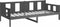 vidaXL - Slaapbank - massief - grenenhout - grijs - 90x190 - cm