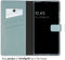 Selencia Samsung Galaxy S24 Ultra - Echt Lederen Bookcase - 3 Pashouders - Air Blue