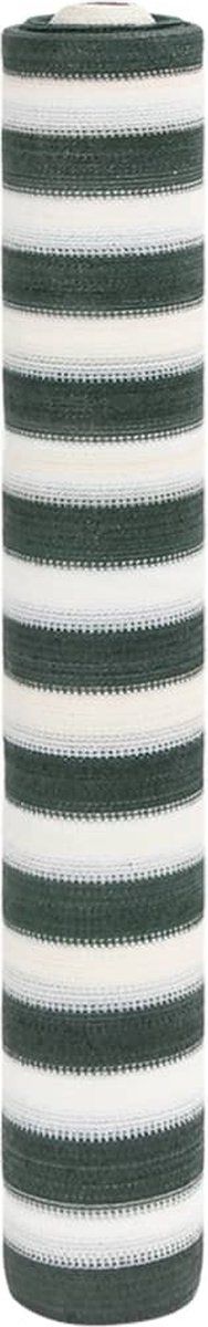 vidaXL - Privacynet - 75 - g/m² - 1,5x25 - m - HDPE - groen - en - wit