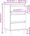 vidaXL - Dressoir - 40x35x70 - cm - bewerkt - hout - sonoma - eikenkleurig