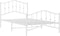 vidaXL - Bedframe - met - hoofd- - en - voeteneinde metaal - wit - 100x200 - cm