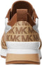 Michael Kors Allie - Sneaker - Bruin logo print - Beige