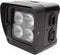 HQ-Power led-vloer/truss-spot, 4 x 4 W RGB-UV, LCD-display, DMX of standalone, geschikt voor podia, evenementen en als trussverlichting