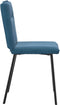 vidaXL - Eetkamerstoelen - 2 - st - fluweel - blauw