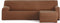 Hoes voor chaise longue met korte armleuning rechts Eysa BRONX Bruin 110 x 110 x 310 cm