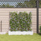 vidaXL - Tuinbak - met - Klimrek - - - 3 - stuks - - - Wit - - - 120x40x125,5 - cm