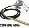 vidaXL Betontrilnaald met slang 6 m 220 V 50 Hz 1500 W
