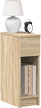 vidaXL - Nachtkastje - met - lade - 20x36x60 - cm - sonoma - eikenkleurig