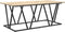 vidaXL - Salontafel - in - Sonoma - Eik - 100x50x40 - cm - - - Gemaakt - van - Engineered - Wood - en - Metaal