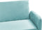 SENJA - Driezitsbank - Lichtblauw - Fluweel