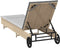 vidaXL - Ligbed - met - wielen - en - kussen - poly - rattan - beige