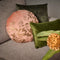 Dutch Decor - ROSIE - Sierkussen rond Ø45 cm Muted Clay - velvet - roze
