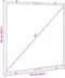 vidaXL - Projectiescherm - wandhangend - 67 - inch - 1:1