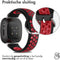 imoshion Siliconen sport bandje - Geschikt voor Fitbit Versa 4, Versa 3, Sense 2, Sense - Zwart - One Size