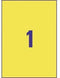Avery L6111-20 - Zelfklevend printerlabel - A4 - 20 vel - Geel (20 stuks)