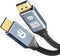 Drivv. Displayport Kabel - 8K 60Hz - 4K 144Hz - 32.4Gbps - Displayport 1.4 - DP Kabel - Grijs - 1 meter